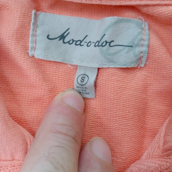 Mod-O​-Doc Womens Basic Full Zip Jacket Peach Sz S - Picture 6 of 7